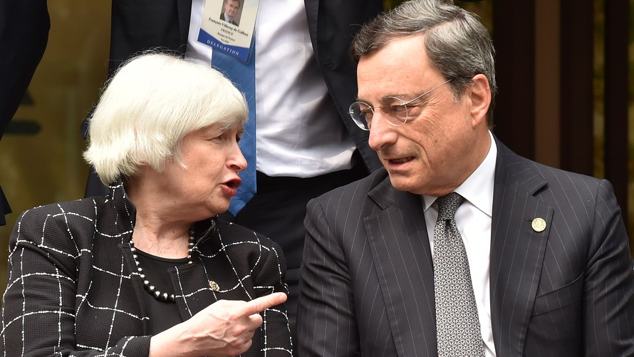 Janet Yellen e Mario Draghi