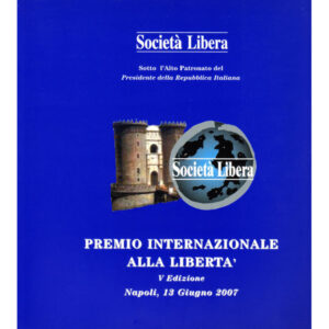 La copertina del catalogo Premio internazionale alla libertà 5° edizione