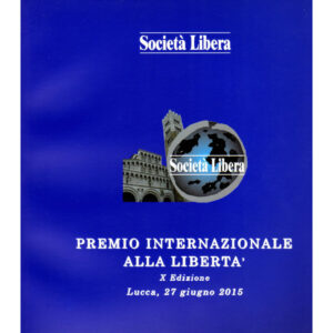 La copertina del catalogo premio internazionale alla libertà 10° edizione