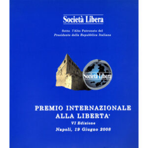 La copertina del catalogo premio internazionale alla libertà 6° edizione