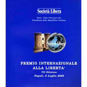 La copertina del catalogo premio internazionale alla libertà 7° edizione