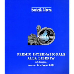 La copertina del catalogo premio internazionale alla libertà 9° edizione