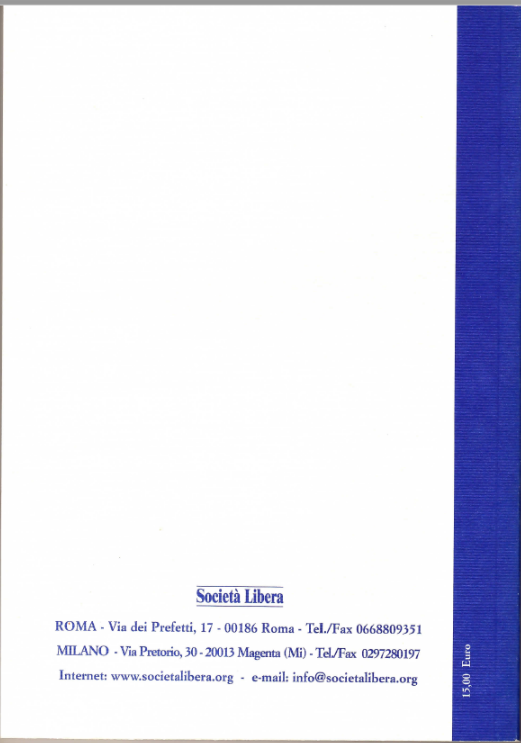 La copertina del libro 3° rapporto sul processo di liberalizzazione della società italiana