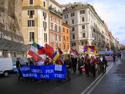 Roma, I Marcia Internazionale per la Libertà, 30 novembre 2008