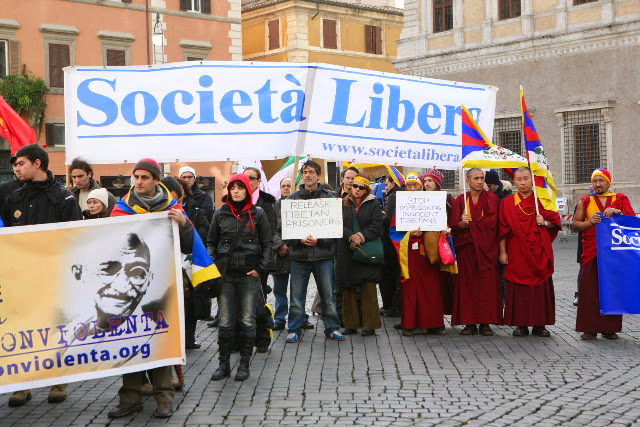 Roma, I Marcia Internazionale per la Libertà, 30 novembre 2008