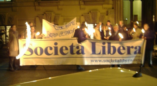 Roma, Fiaccolata per la liberazione di Ingrid Betancourt, 22 gennaio 2008