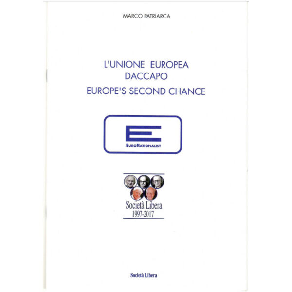 La copertina del libro di Marco Patriarca L'Unione Europea daccapo