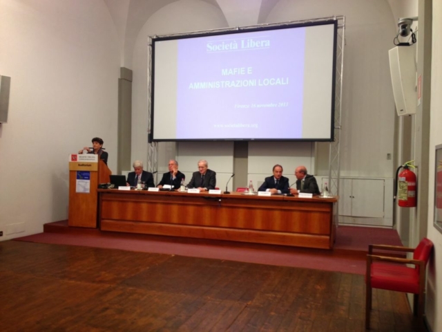 Firenze, Convegno Mafie e amministrazioni locali, 16 novembre 2013