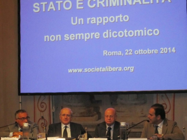 STATO E CRIMINALITA' - Roma, Catanzaro, Milano, Firenze, Cremona, Varese, Reggio Calabria, Napoli, Strongoli, Decollatura, Salerno - 2014-2015