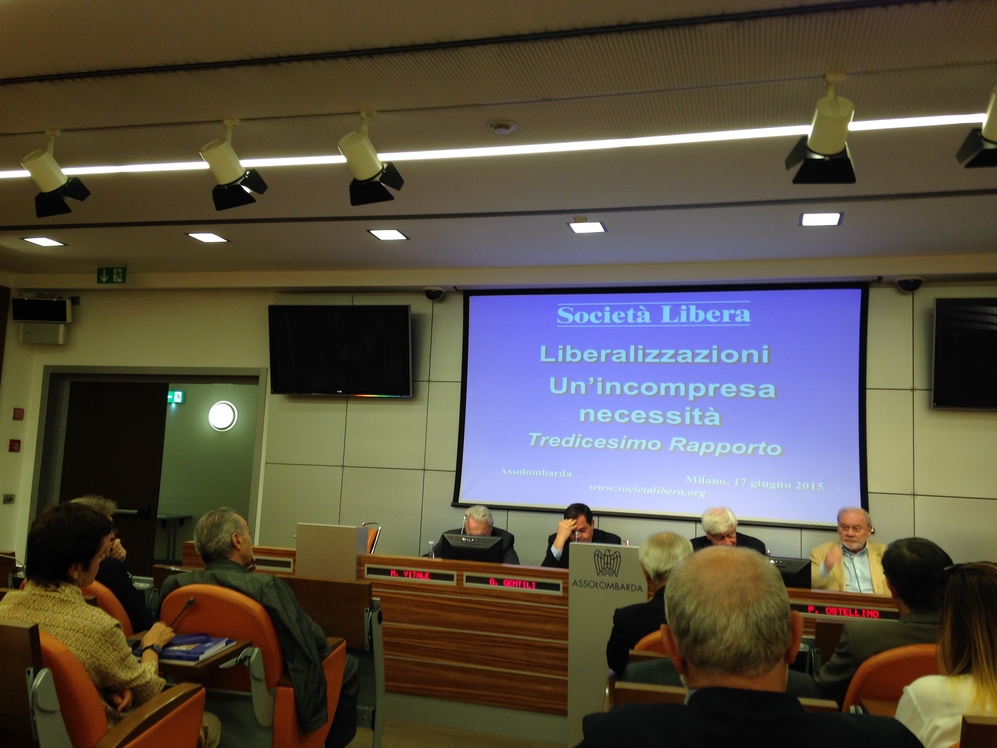Milano, 13° Rapporto sulle Liberalizzazioni, 17 giugno 2015