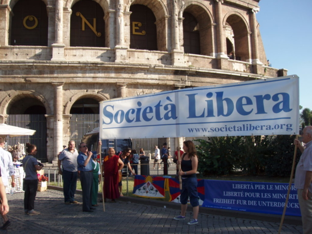 Roma e Parigi, Presentazione della IV Marcia per la LIbertà, 9 settembre 2011