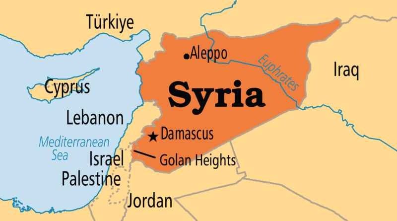 Cartina politica della Siria